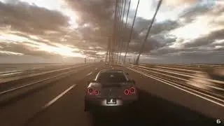Nissan GTR on the run...