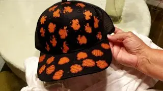 Clorox On A Snapback Truckers Cap Using A Rubber Stamp - Will It Work?