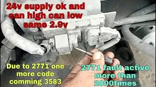 Due to Can high and can low current same 2.9v 2771 fault was active with one more code 3583