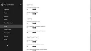 Windows 8.1 Change Typing Options (AutoCorrect, Text Suggestions, Automatic Capitalization)