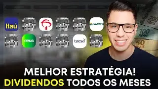 Como receber DIVIDENDOS TODOS OS MESES com Ações?| Melhor estratégia!