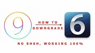 How to downgrade iOS 9 to 6.1.3 no SHSH
