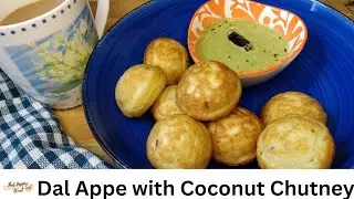 Dal Appe with Coconut Chutney | Green Coconut Chutney Recipe | Indian Breakfast Recipe