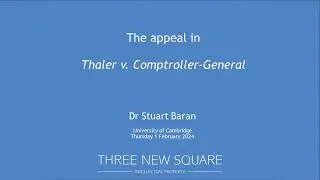 Inventorship in the light of Thaler v. Comptroller-General: CIPIL Seminar