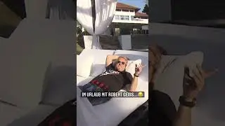 Im Urlaub mit Robert Geiss…😂 