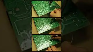 desoldering and replacing PCB components.