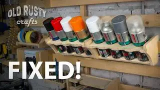 French Cleat Spray Paint Holder. ( Tool Storage Wall French Cleat DIY)