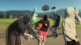 BLINDFOLDED 1V1'S (IRL BASKETBALL CHALLENGE)