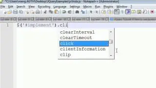 JQuery Tutorial 9 - How to write inline and external scripting using JQuery