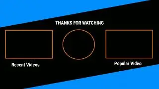 YouTube end screen template no copyright thanks for watching template no copyright