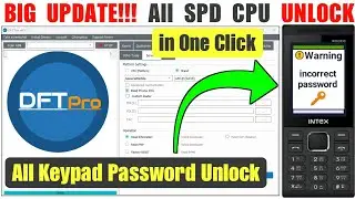 All keypad SPD Cpu | One Click with Dft Pro Tool | Unlock Security Code