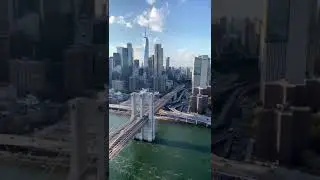 Real view of New York City from Helicopter // watch the City from the top