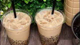 Trà Sữa Truyền Thống – Trân Châu Bột Báng cực ngon để tủ lạnh không bị cứng