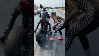 The ultimate girlfriend and motorcycle racing teammate all in one!