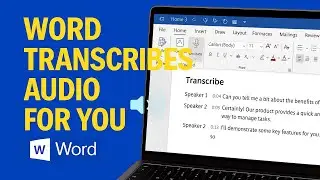 Transcribe Meetings, Calls & Lectures in Microsoft Word (Tutorial 2025)