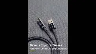 Baseus Auto Power-Off Fast Charging Data Cable 100W for Huawei/Honor