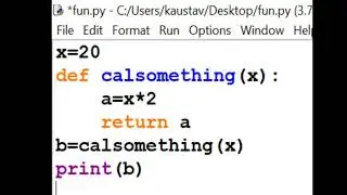 Computer Science, Python(Function)