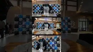 Mylar Balloons Backdrop #eventdesign #balloonbackdrop #balloons