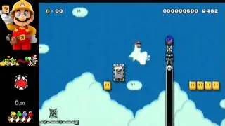Super Mario Maker level Panga's Revenge: Skyzo -- completed!