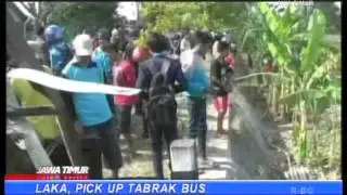 Laka, Pick Up Tabrak Bus