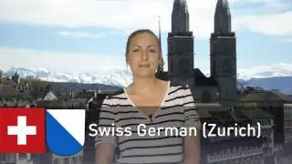 Part 2: English vs. German vs. Swiss German (Zurich) vs. Swiss German (Valais)