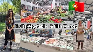 Fruits 🍎🍇 and Vegetables Market in Setubal Portugal || Fruits and vegetables mandi #organic