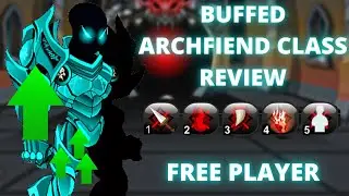 AQW Buffed Archfiend Class Review - Insane Farmer and Support