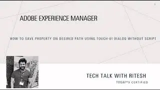 How to save property on desired path with just dialog without script in AEM