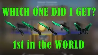 he unboxed the 1st EMERALD KNIFE from NEW Operation RIPTIDE Case