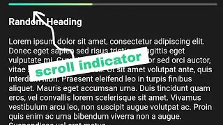 Page scroll indicator/progress bar with HTML CSS and JavaScript