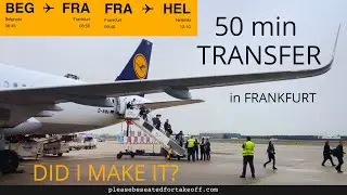 LUFTHANSA LH1411 BEG to FRANKFURT airport & short connection to HEL