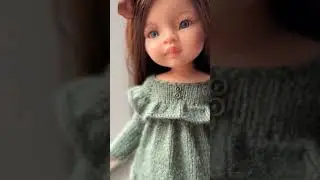 Теплое стильное платье для кукол Паола Рейна 