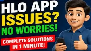 How to Fix HLO App Not Working Problem | Data Sync Issue Solved |  HLO App Not Opening? PART-1