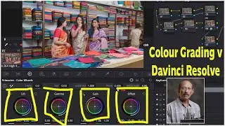 How to colour grade in davinci resolve and how to copy paste the colour grading  effect in tamil