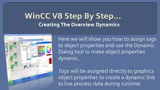 WinCC v8.0 Step By Step 11: Create Overview Dynamics with Dynamic Dialog 👍 