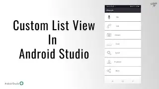 How to create simple custom List View in android studio | Tutorial for beginners