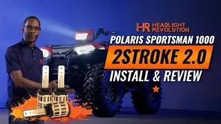 Polaris Sportsman Morimoto 2Stroke 2.0 LED Bulb Install and Review | Headlight Revolution