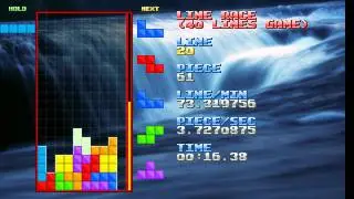 NullpoMino 40 lines (Tetris Sprint) - 28.36s