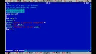 FACTORS OF A POSITIVE INTEGER