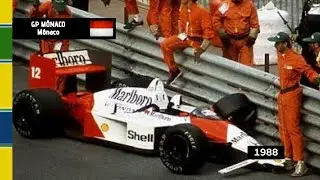 🇲🇨 • GP de Mônaco 1988 • Senna bate sozinho •  #Shorts