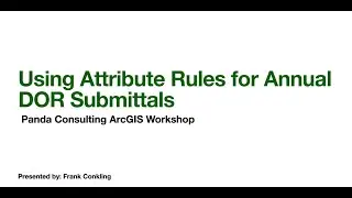 Attribute Rules for Annual Submittal - April 2022