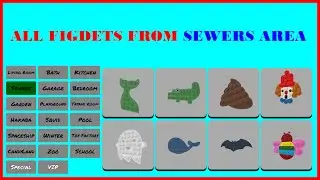 Sewers Area - All Fidget locations - Epic Fidget Hunt [Pop It] [Roblox]