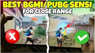 Best close range Sensitivity for BGMI! 😍 Better Accuracy in Close Range And Long Range🔥(Tips/Tricks)