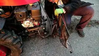 Installation of the blade Belarus 152 (MTZ 152)