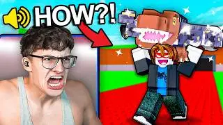 Stealing YouTuber's NUCLEARO DINOSAURO as a FAKE NOOB!