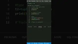 Tuple in python
