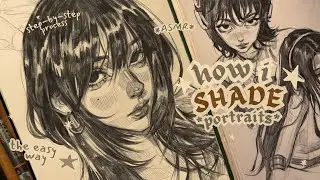 my shading process ☆ hatching technique I always use ˎˊ˗