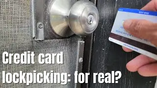 DIY pick a lock with a credit card 