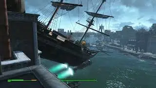 Oh, that? That's the USS Constitution. I hear it's parked up there for tax purposes.