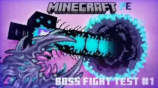 Mcpe Void Worm full boss fighting ( beta addon )